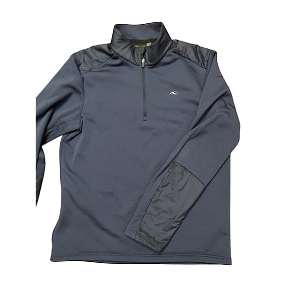 KJUS Caldera Half Zip Pullover Mens 54/XL Blue Stretch Shoulder Golf MSRP $199 - Picture 13 of 16